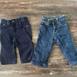 Janie and Jack Blue Denim Jeans with Elastic Waist
